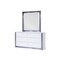 Global Furniture Usa Modern  High Gloss Ylime Smooth White Mirror With Led 2478 - alternate 2